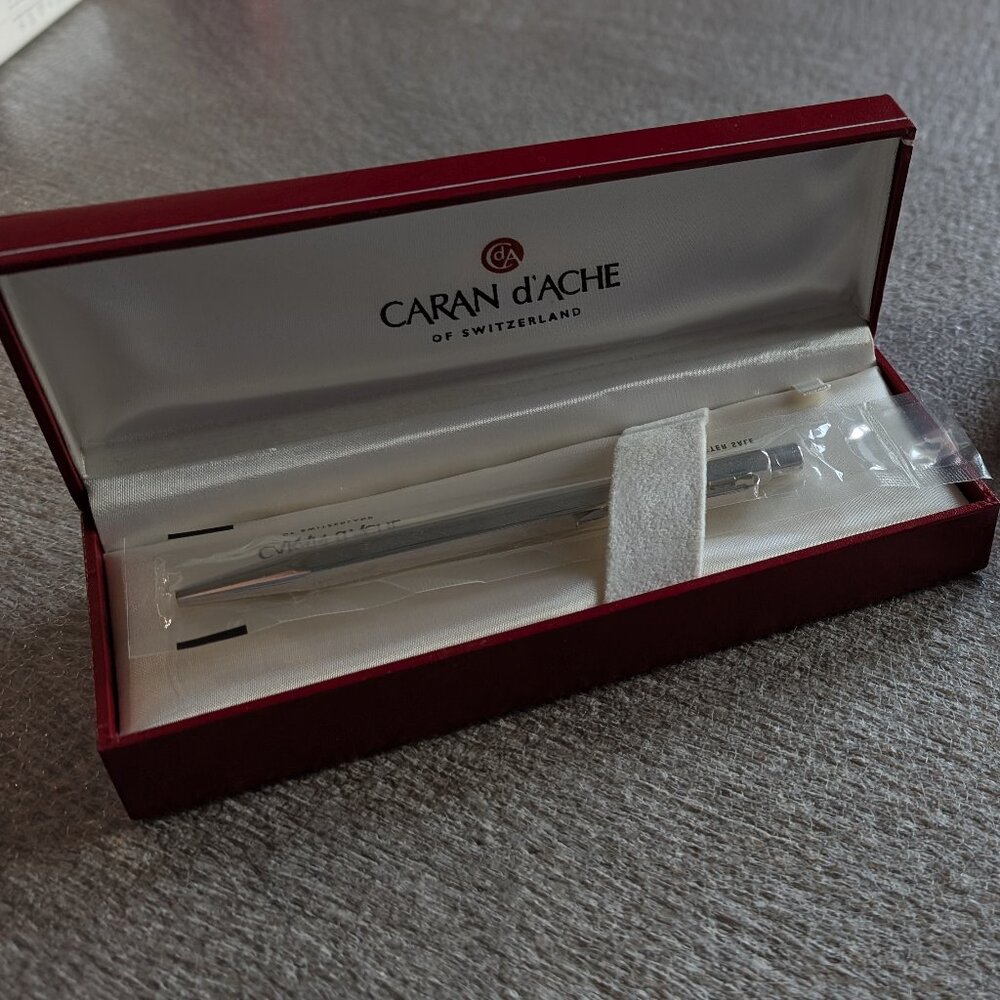 Caran d'Ache Ecridor Palladium Chevron Faceted Pen